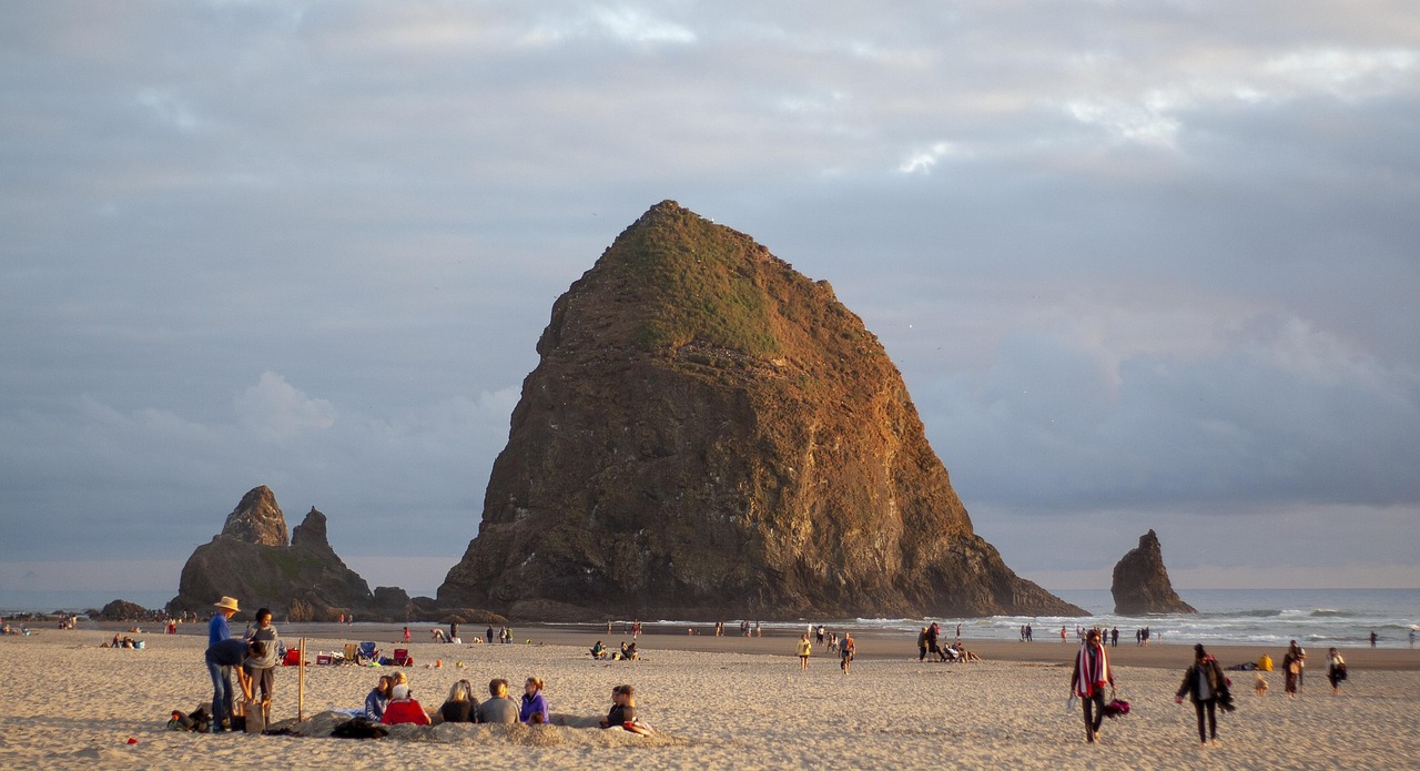 Oregon Coast Haystack Rock sunset